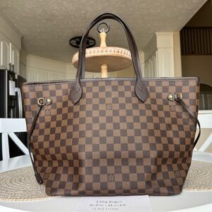 👜 NEVERFULL MM DAMIER EBENE 👜